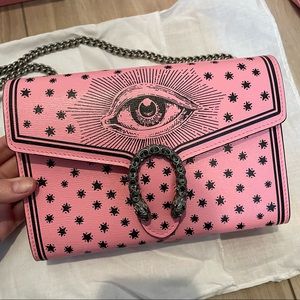 GUCCI garden Dionysus Pink Wallet on Chain
